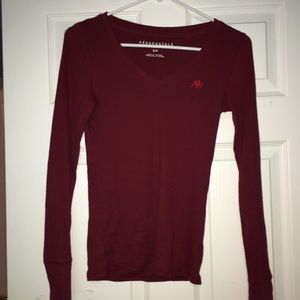 dark red aeropostale long sleeve